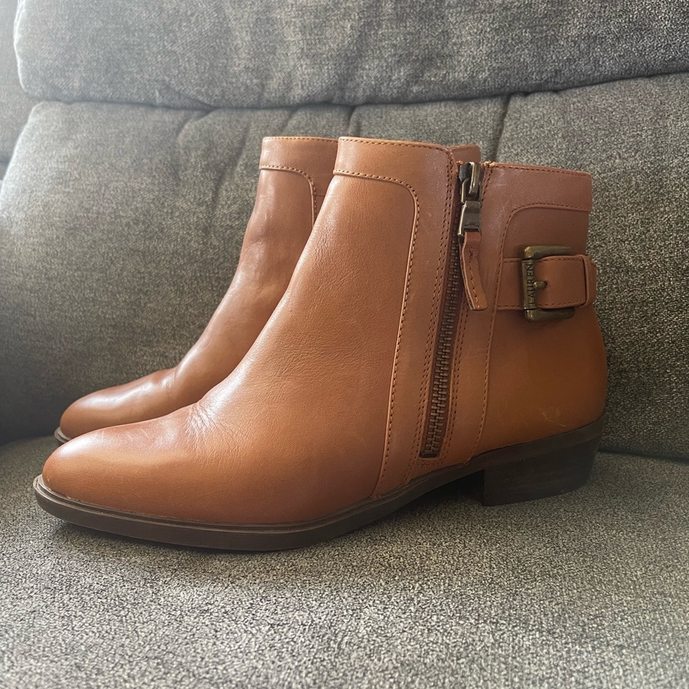 Ralph Lauren leather upper booties